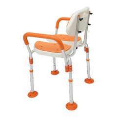 Shower Chair, Height Adjustable Shower Chair with Backrest, Armrests, Bath Chair