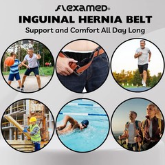 Inguinal Hernia Groin Black Belt Left & Right /hernia underwear for men.s Belt