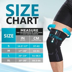 2 Pack Knee Compression Sleeve Support Brace for Running/Workout Men/Women Large
