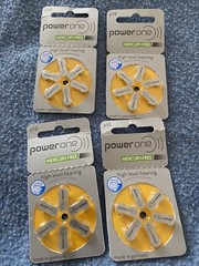 Power One P10 Hearing Aid Batteries-Made in Germany 4 Packages