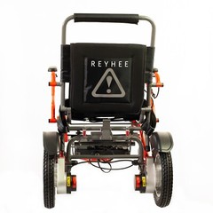 Folding Electric Wheelchair 300 lb Capacity In Home Warranty 15 mile Red