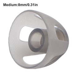10 Pcs Hearing Aids Dome Soft Open Domes Black Layer Replacements Eartip