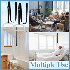 Elderly Bed Trapeze Bar Set – Ceiling Mounted Pull-Up Ladder, Mobility Aid, 2 Fi