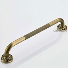 Vintage Brass Bath Safety Bar Bathtub Rail Grab Bathroom Non-slip Shower Handle
