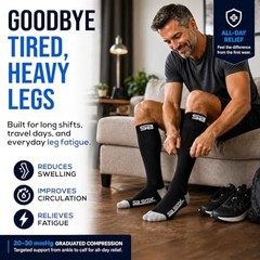 SB SOX Compression Socks for Men & Women (20-30mmHg) – Best Compression Socks…