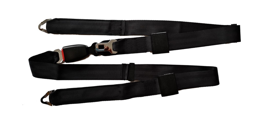 Premium Wheelchair Tie Down, Lap Belt with Adjustable Straps for Elderly