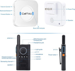 Caregiver Pager Wireless Alert Button Home Intercom System Long Range 2 Way Radi