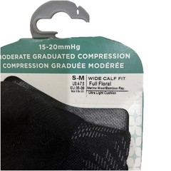 SockWell Circulator Men’s Compression Sock Black 15-20mmHg Size SM