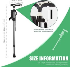 Hold 440 Lbs Walking Cane for Men & Women Aluminum Alloy Lightweight Height A…