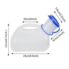 1000ML Portable Urinal Bottle Male Female Car Travel Camping Toilet Loo