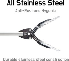 Stainless Steel Grabber Reacher Tool, Heavy Duty Pickup Tongs