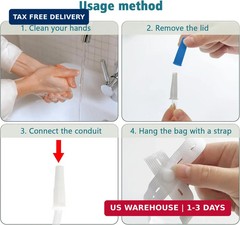 1000ml Leg Bag for Catheter and Urinary Drainage, Anti-Reflux Valve with Advance