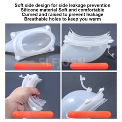 Male Wearable Incontinence Pants Urinal Leg Bag Silicone Urine Funnel Collector