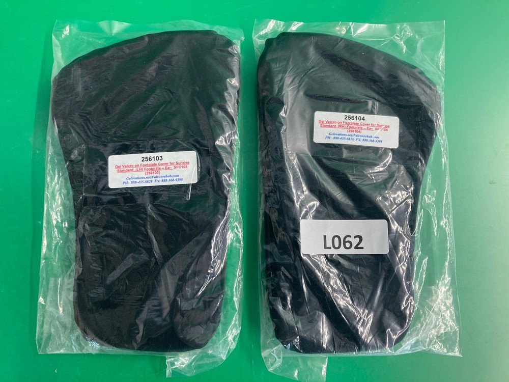 NEW* Set of 2* Quickie Gel Foot Pads for Quickie Power Wheelchair #L062