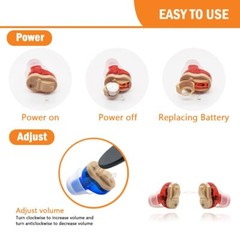 Hearing Aids Mini In-Ear Invisible Digital Enhancer Sound Amplifier Portable US