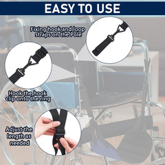 2 Pcs Wheelchair Leg Rest Footrest Hammock Adjustable Footrest Hanging Foot Slin