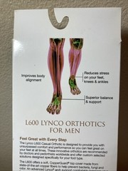 Lynco Casual Orthotics – L600 Men’s 14 Copper Guard