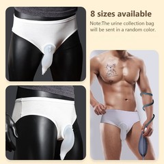 Urine Collection Bag Condom Catheters for Men Reusable Portable Silicone Urinal