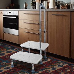 Aliseniors Step Stool with Handle and Non-Skid Platform, Heavy Duty 2 Steps M…