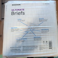 McKesson Ultimate Briefs – Large, 18 Count
