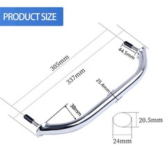 Marine Stainless Steel 12“ Grab Handle Polished 304mm Handrail Universal