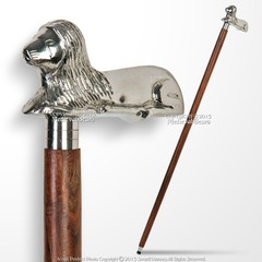 35.5″ Handmade Sheesham Wood Gentleman Walking Cane Stick with Lion Brass Handle