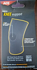2 Pack ACE Open Knee Support Neoprene Blend Sz MEDIUM Mild Support Compression