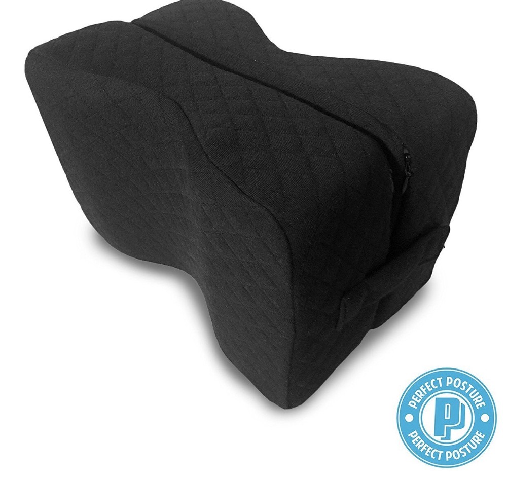 Memory Foam Knee Pillow For Sciatica & Back Pain Leg Hip Night Sleep Cushion
