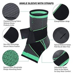 Compression Sleeves Ankle Support Foot Tendon Plantar Fasciitis for Pain Relief