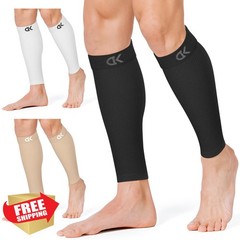 CHARMKING Calf Sleeve XX-Large Black/White/Beige 3 Pairs
