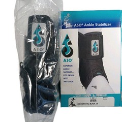 Med Spec ASO Ankle Stabilizer Brace With Stays Black Size Large LG 264035 NIB