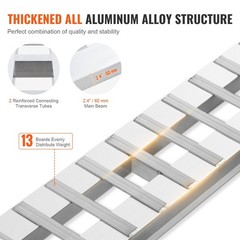 72x15in 6000lb Aluminum Loading Ramps 2PCS & Durable Lightweight Design