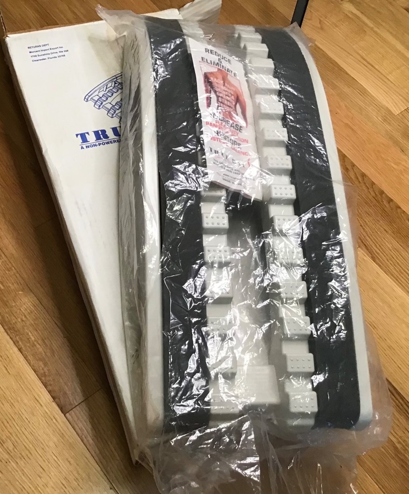 True Back Orthopedic Traction Device Box DVD Pillow Instructions Pain Relief