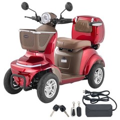 VEVOR Heavy Duty 4-Wheel Mobility Scooters 21.5 Miles 3-Speed 500lbs Capacity