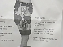 Comfortland Post-Op ROM Hip Brace CK-686 Universal Adjustable Waist Size S-4XL