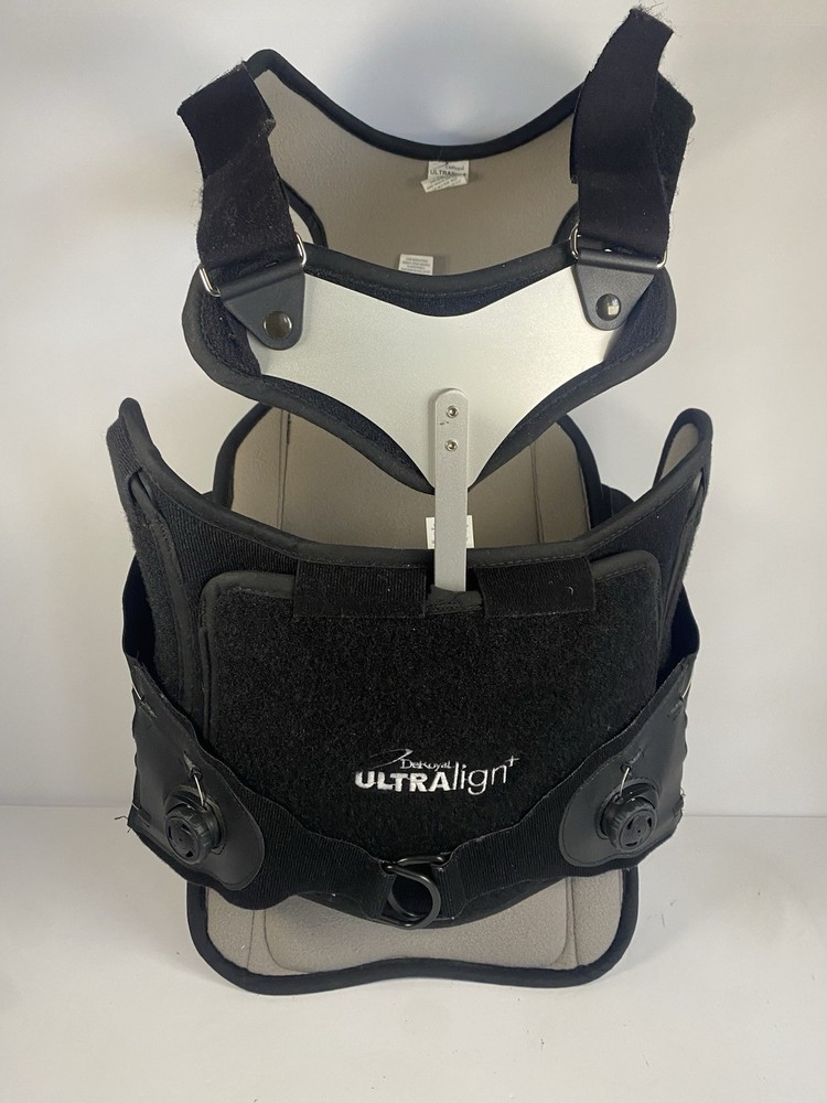 DeRoyal ULTRAlign+ TLSO Back Brace Medium Thoracic Lumbar Orthosis Black
