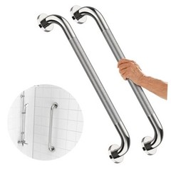 2 Pack 24 Inch Shower Grab Bar 24 Inch (Pack of 2) chrome with textured grip