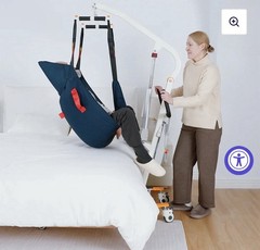 Upgrade Foldable Electric Patient Lift, Medical Transfer, 440LBS, AY02