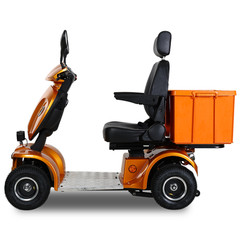 4 Wheels Heavy Duty Mobility Scooter 31 Miles 3-Speed 48V 1000W 500lbs Orange