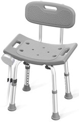 HOMLAND Shower Chair for Inside Shower with Removable Back, 400 lbs Heavy Duty B