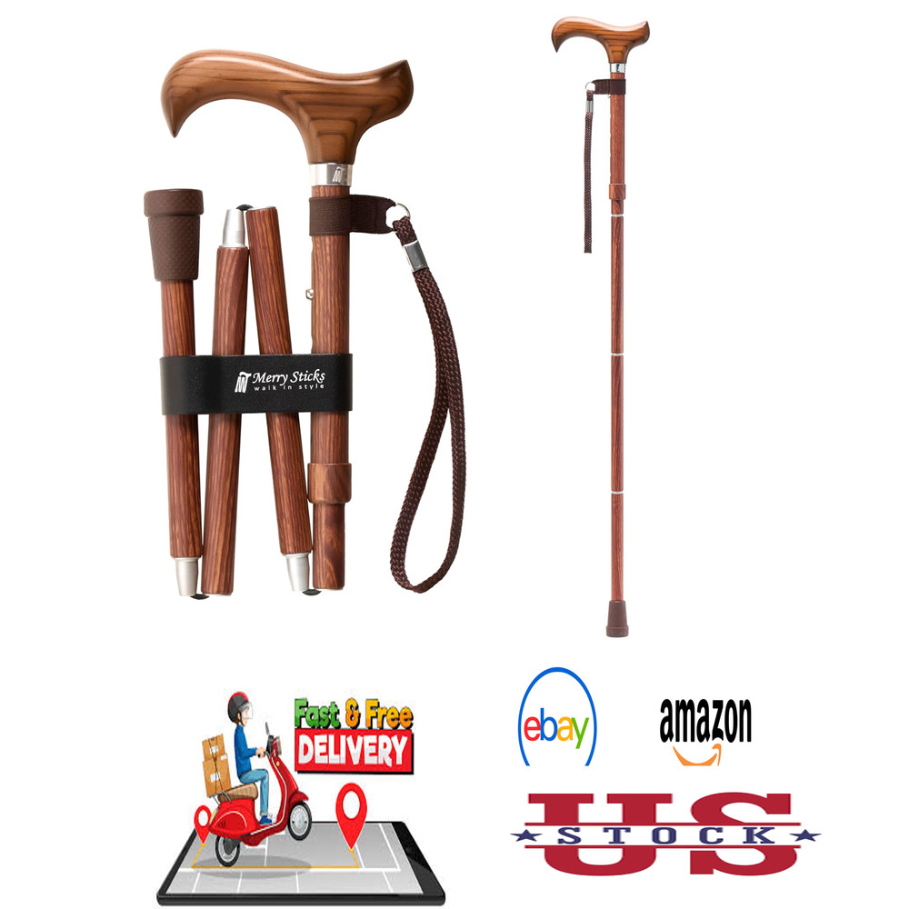 Lightweight Collapsible Walking Cane for Women Men Seniors Adjustable Walking