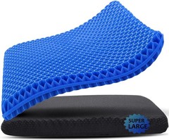 19×19″ Super Large Gel Seat Cushion Pressure Relief Chair Pad for Office Home