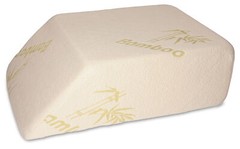 Deluxe Comfort Bamboo Leg Pillow Orthopedic Foam Bed Wedge Blue 30.5″x20″x10″