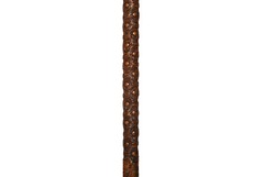 Rare Antique Gadget Cane Concealed Oil Lamp Lantern Walking Stick