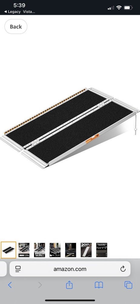 Wheels Bi-Fold Aluminum Wheelchair Ramp High Traction Portable 48×28 in