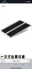Wheels Bi-Fold Aluminum Wheelchair Ramp High Traction Portable 48×28 in