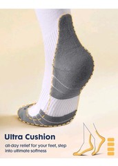 Lalapapa Comfortable Cotton Compression Socks for Women Men – 20-30mmHg Breathab