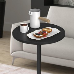 Novimango Small Round Side Table Drink Tables For Narrow Spaces Pedestal End