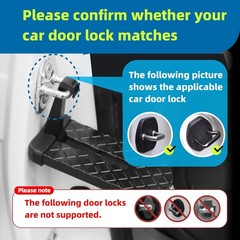 Car Door Step Foldable Aluminum Alloy Roof Rack Step SUV Truck Vehicle Access