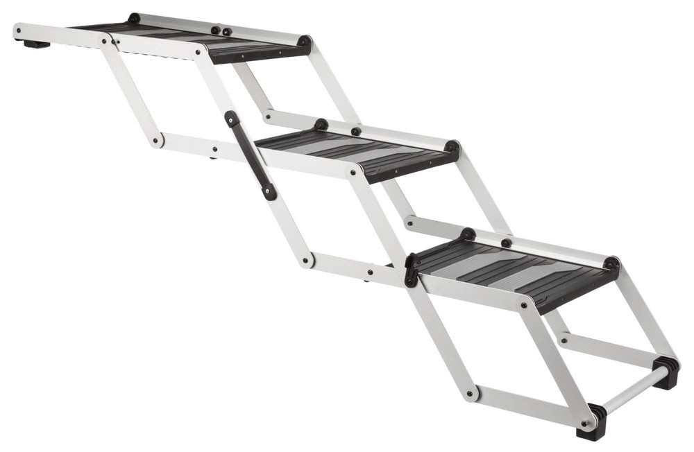 Trixie Foldable Aluminum Pet Steps For Dogs Up To 165 Pounds Adjustable From
